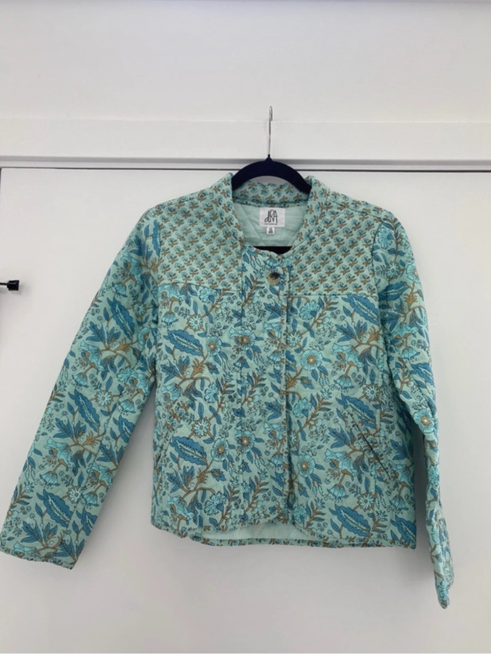 Anthropologie Dra Floral Quilted Jacket